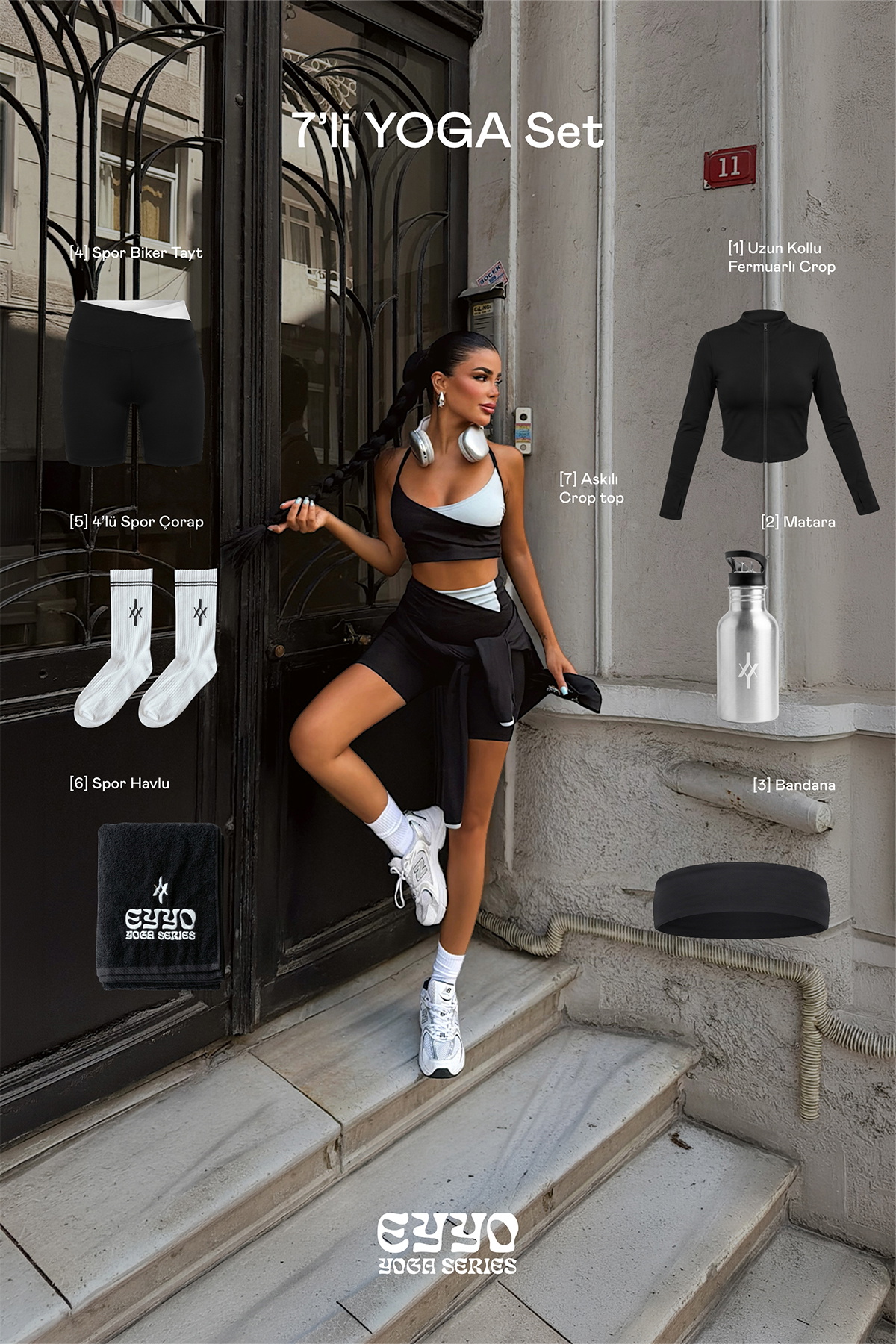 Siyah Pulse 7 Li Yoga Set - 1