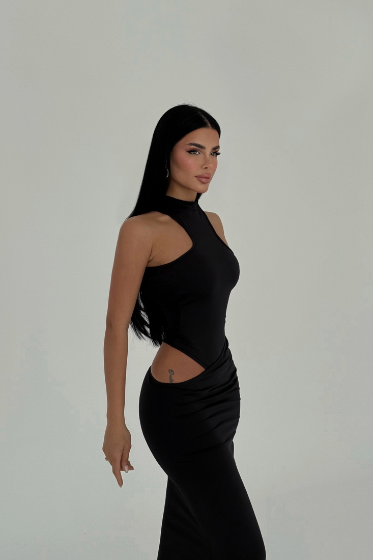 Siyah Marica Elbise ATE-2577 - EYYO
