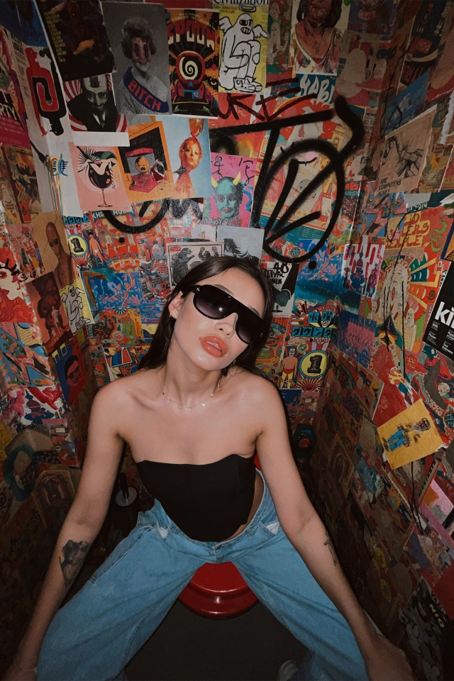 Siyah Sırt Detay Crop Top ATE4195 - 4