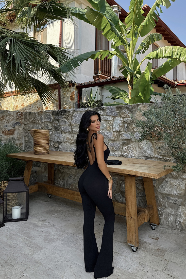 Siyah Adela Uzun Tulum ATE-0949 - EYYO