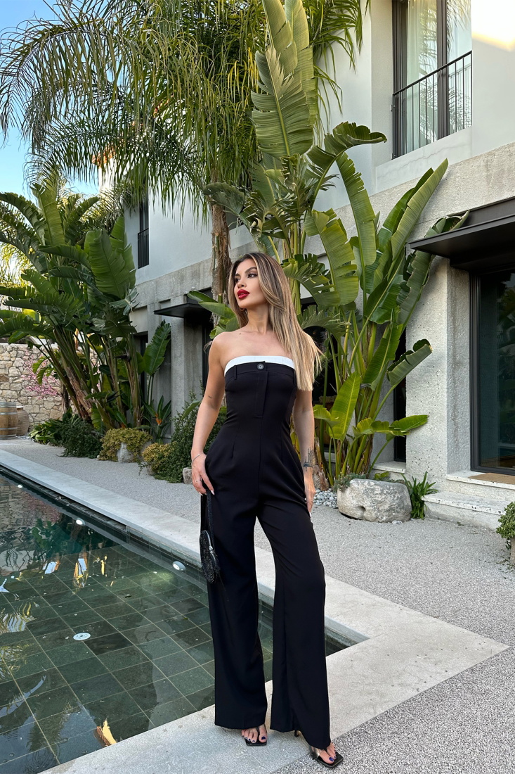 Siyah Straplez Tulum ATE4947 - ETİKA