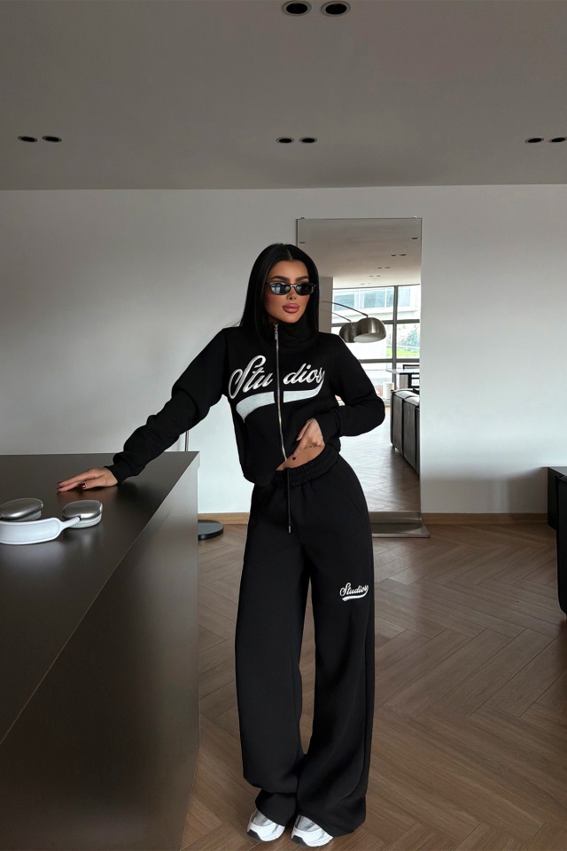 Siyah Studioy Eşofman Takım ATE-4180 - 3