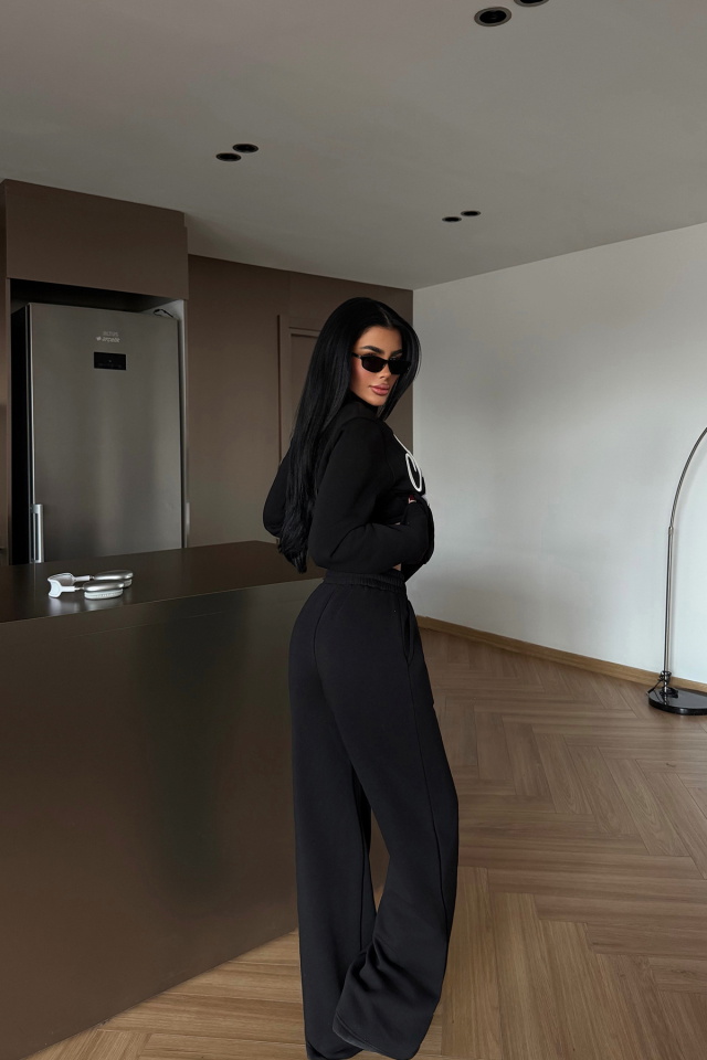 Siyah Studioy Eşofman Takım ATE-4180 - 4