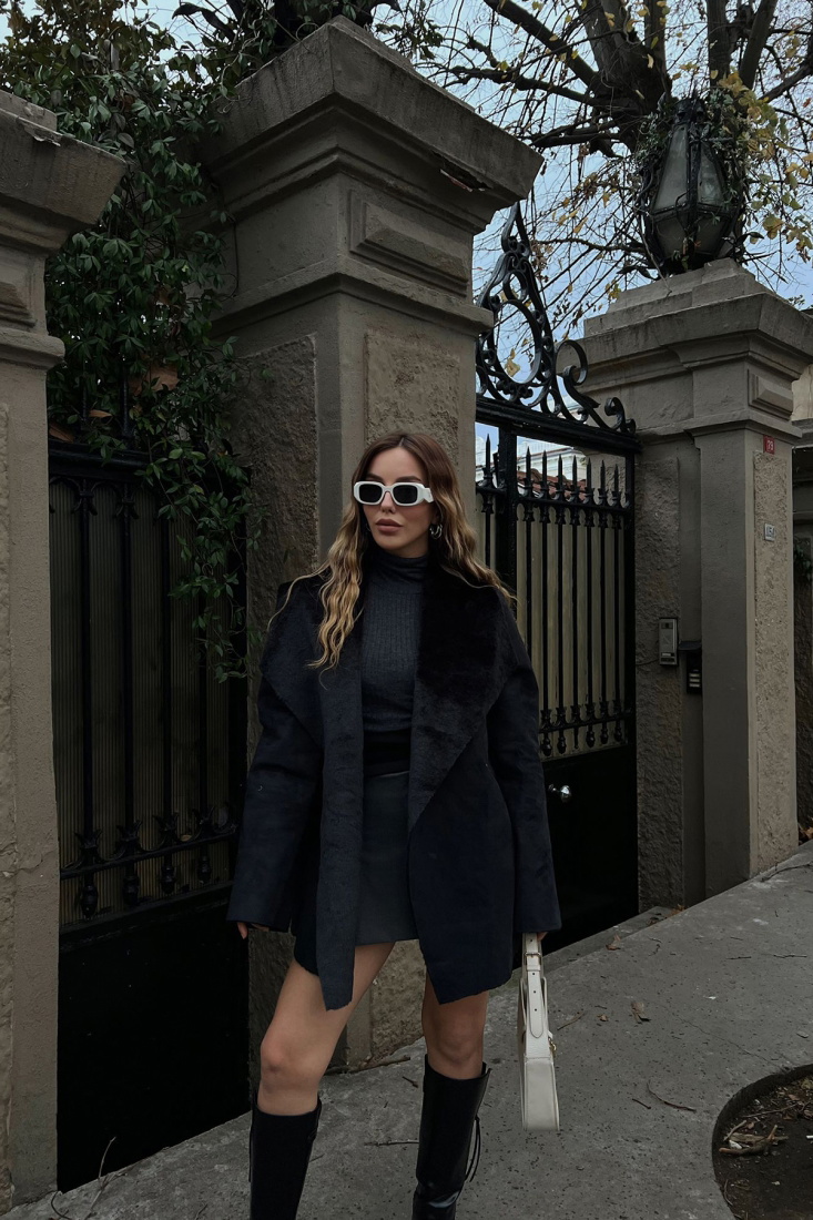 Siyah Suet Kaban ATE2994 - EYYO