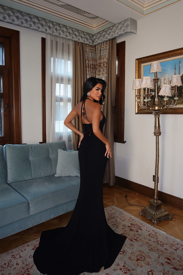 Behati Yırtmaç Detaylı Abiye ATE-3928 - 5