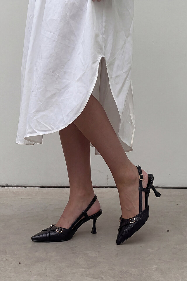 Siyah Kukosa Stiletto ATE-2730 - 1