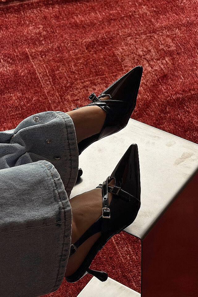 Siyah Makko Stiletto ATE-2626 - 2