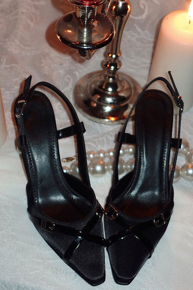Siyah Cillaki Stiletto ATE-2731 - 1