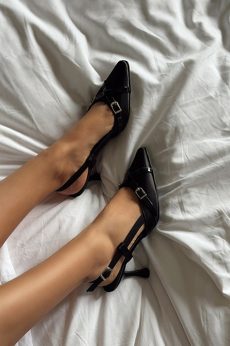 Siyah Cillaki Stiletto ATE-2731 - EYYO