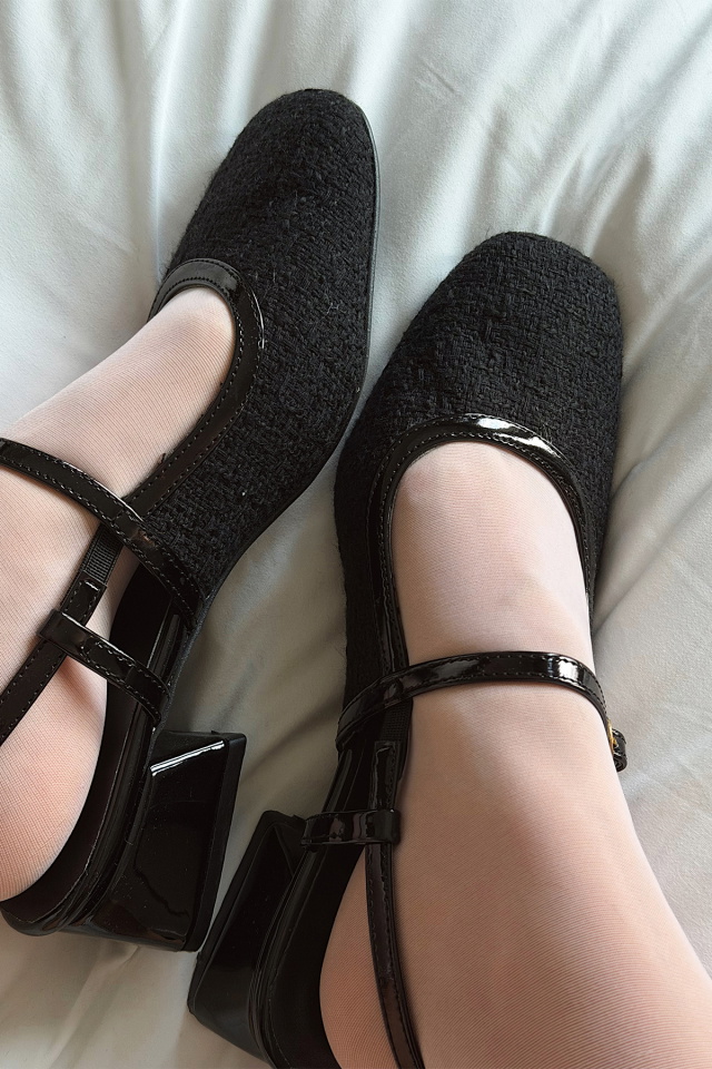 Siyah Toka Detay Topuklu Ayakkabı ATE-2737 - 3