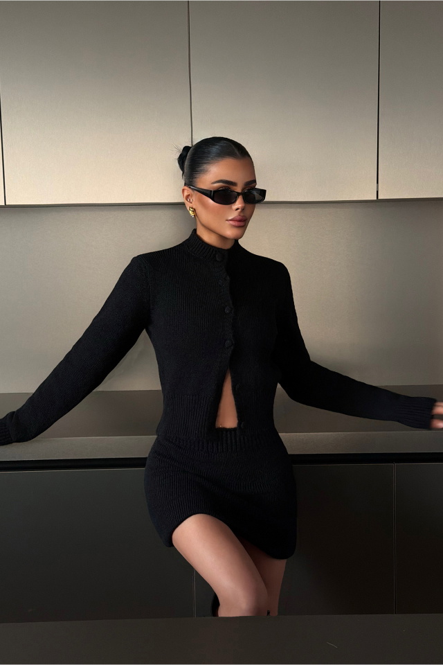 Siyah Adiana Triko Takım ATE-4618 - 2