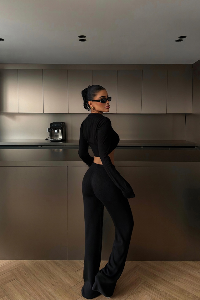 Siyah Nagina Triko Takım ATE-4400 - 4