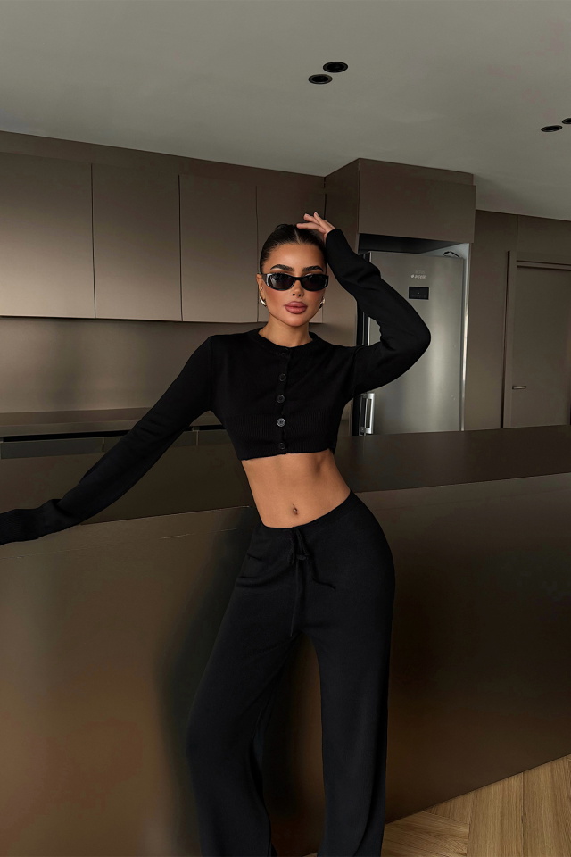 Siyah Nagina Triko Takım ATE-4400 - 2