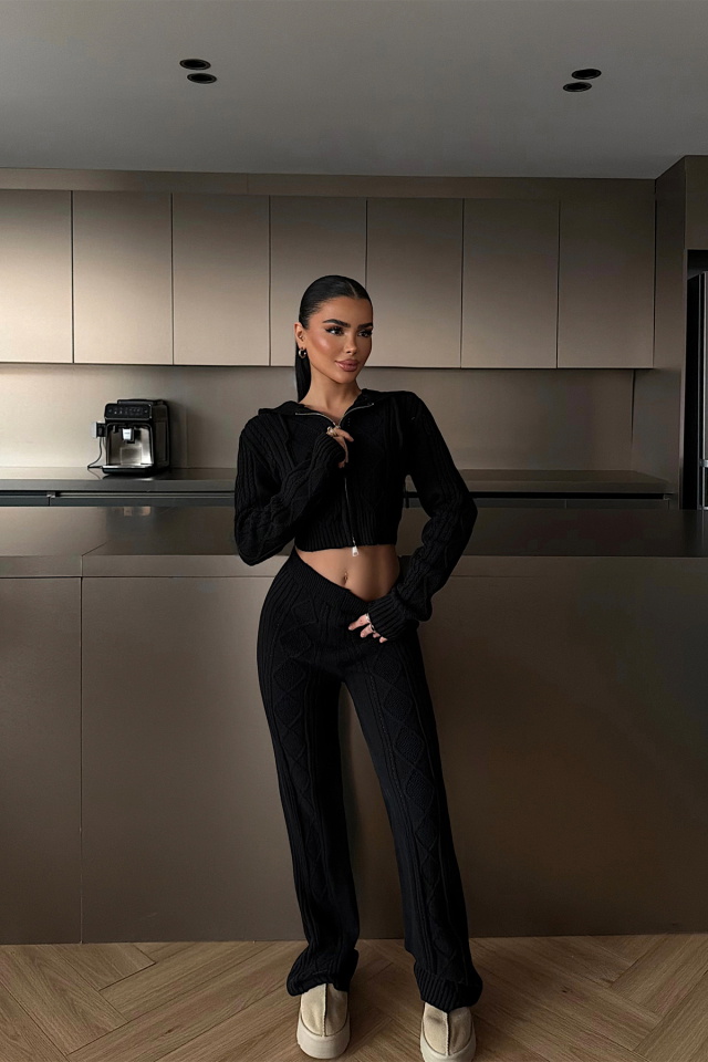 Siyah Ruvina Triko Takım ATE-4507 - 3