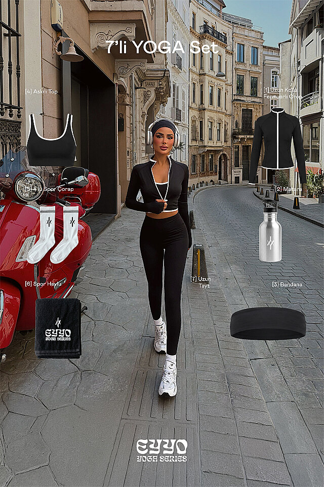 Siyah Velocity 7 Li Yoga Set -