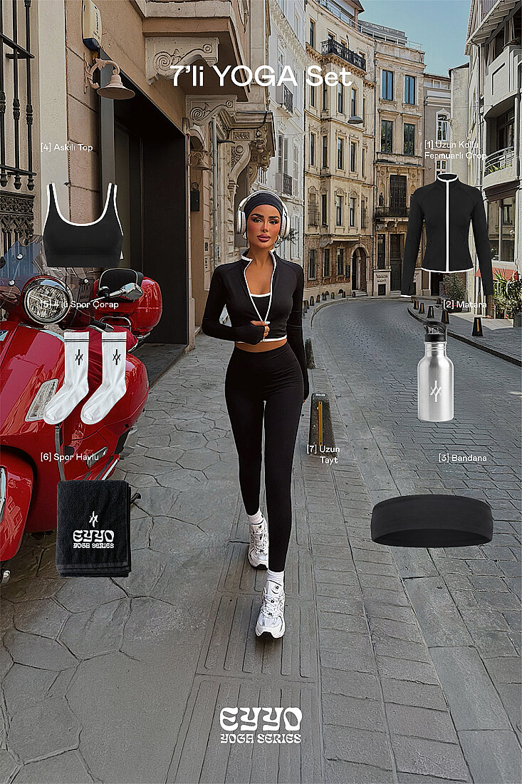 Siyah Velocity 7 Li Yoga Set 