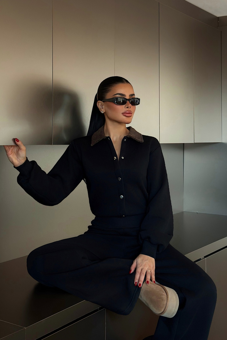 Siyah Boots Şordonlu Tulum ATE-4361 - EYYO