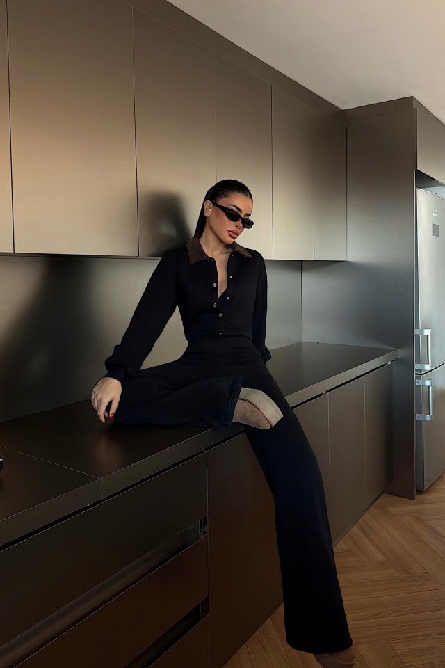 Siyah Boots Şordonlu Tulum ATE-4361 - 2