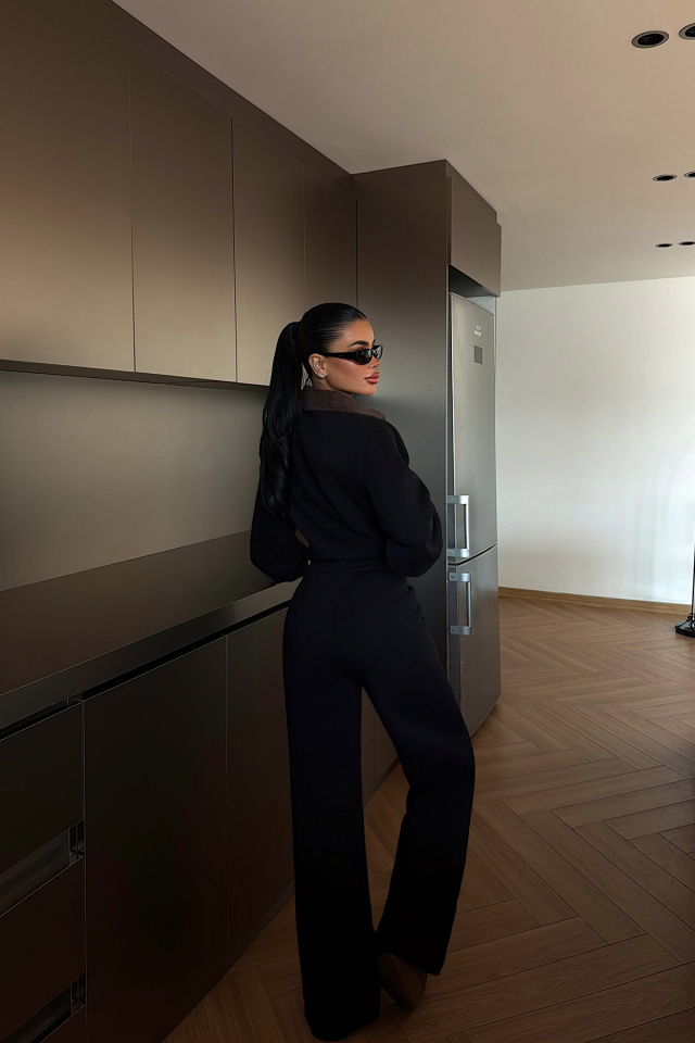 Siyah Boots Şordonlu Tulum ATE-4361 - 4