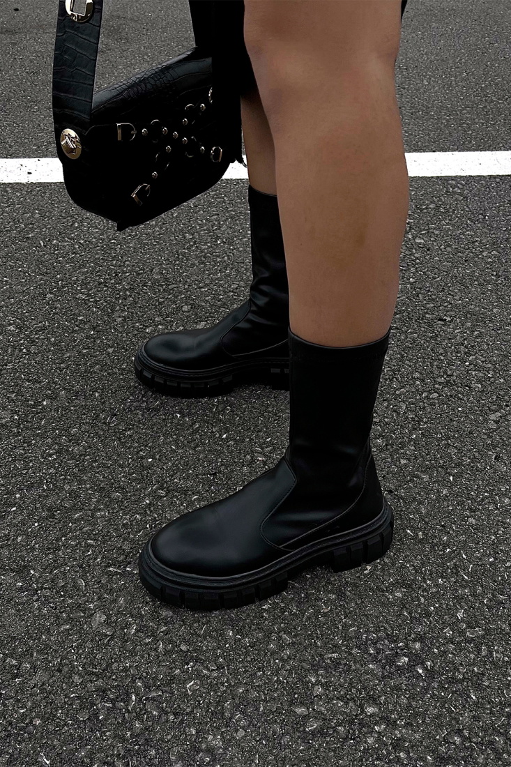 Siyah Yarım Bot ATE2857 - EYYO