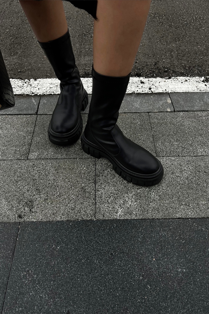 Siyah Yarım Bot ATE2857 - EYYO