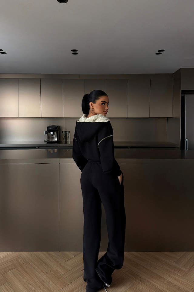 Siyah Mattie Eşofman Takımı ATE-4307 - 4