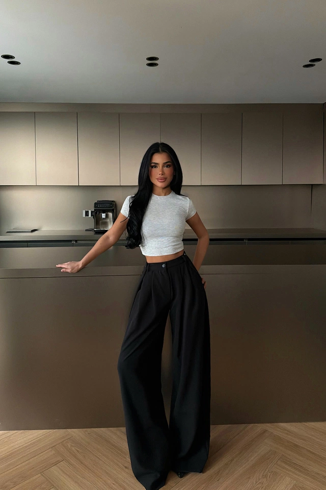 Siyah Dodge Pantolon ATE-2082 - 1