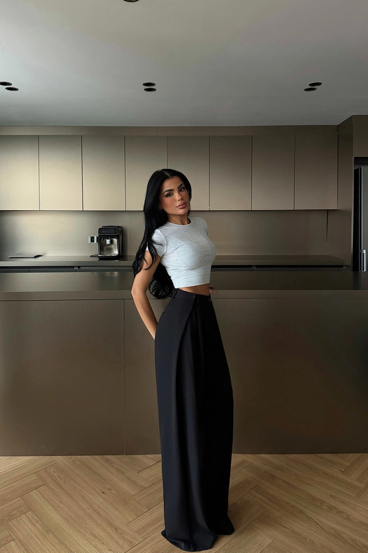 Siyah Dodge Pantolon ATE-2082 - EYYO