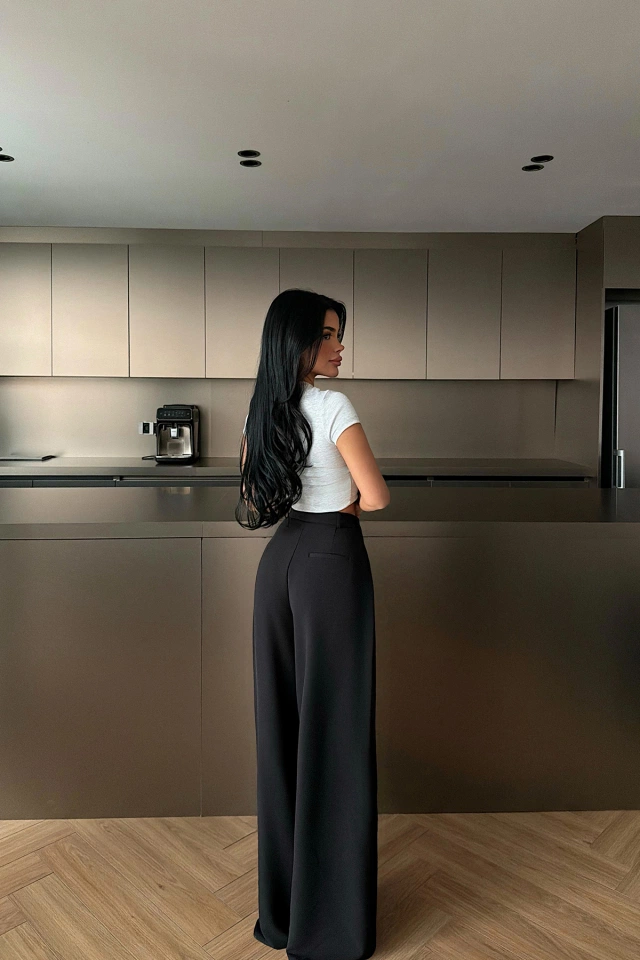 Siyah Dodge Pantolon ATE-2082 - 4