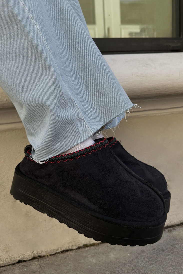 Siyah Yüksek Taban Bot ATE-0145 - ZÜMRÜT