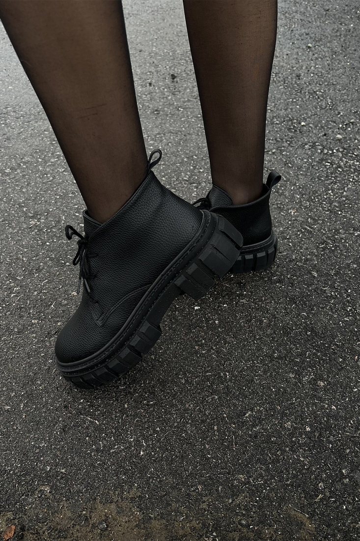 Siyah Yüksek Taban Yarım Bot ATE2889 - EYYO