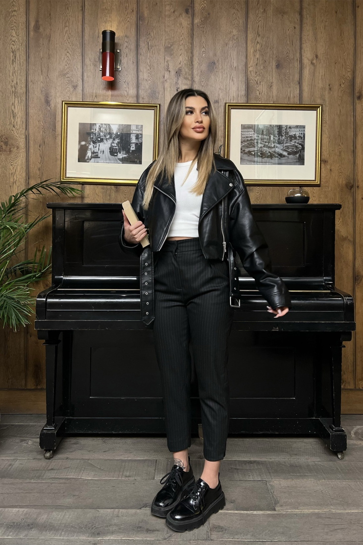 Siyah Palazzo Pantolon ATE4504 - NEW MİSSİON