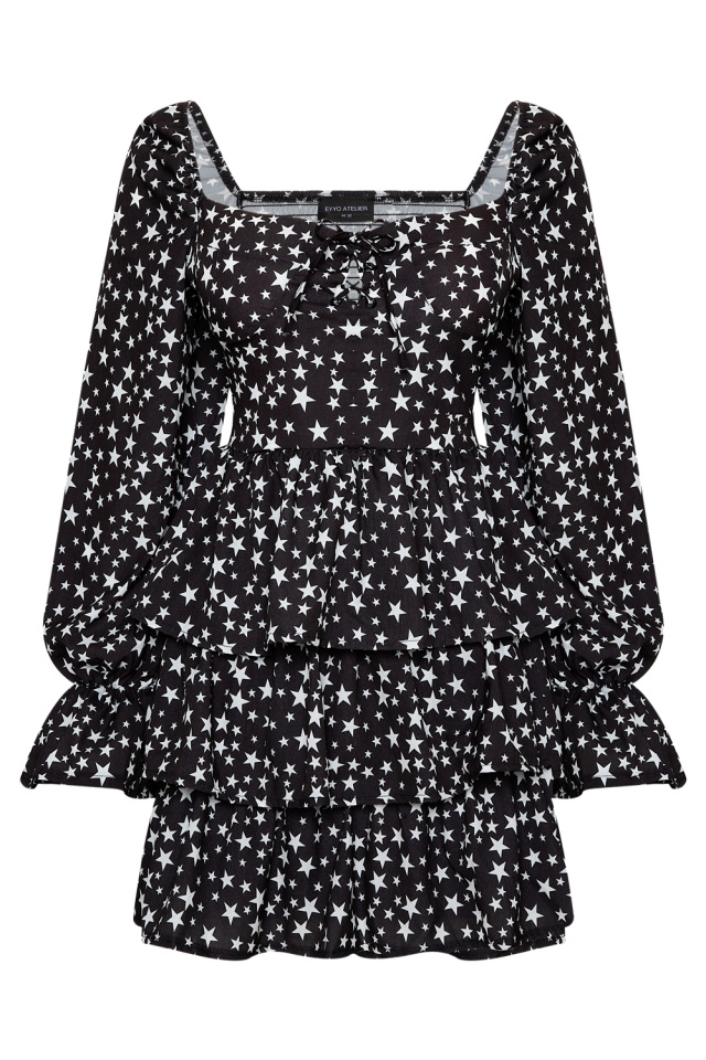 Star Pattern Heart Collar Dress HP1 - 2