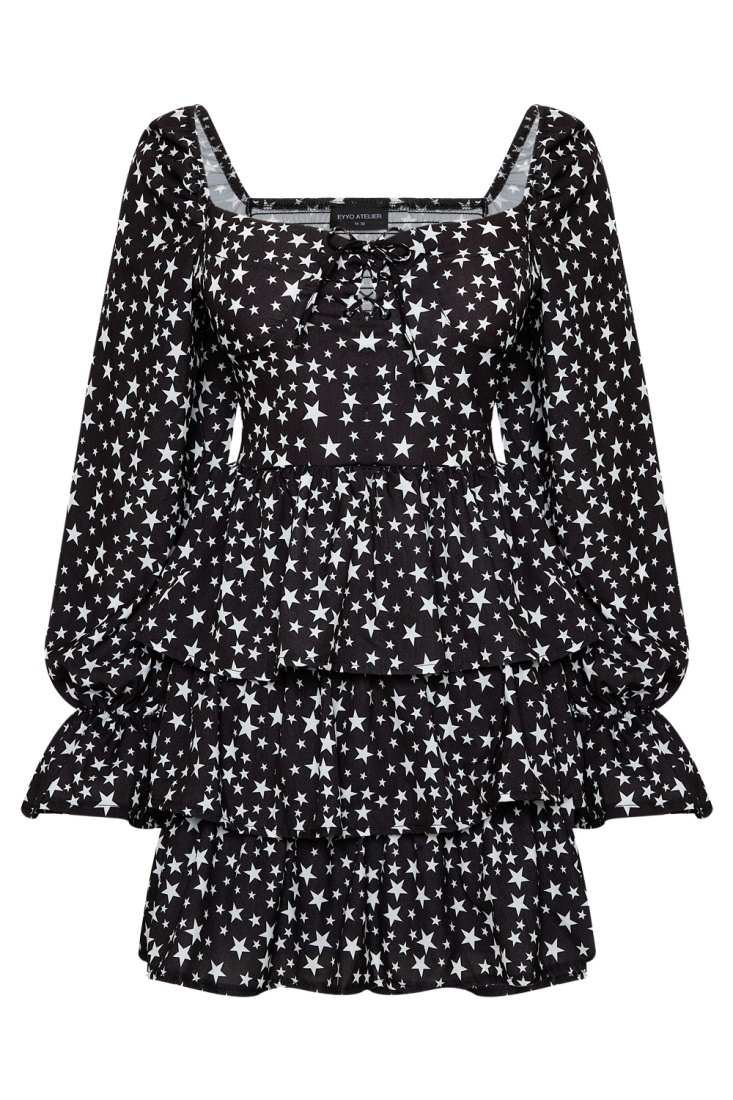 Star Pattern Heart Collar Dress HP1 - EYYO