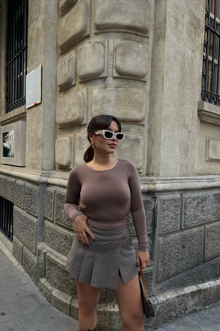 Stone Color Laced Bodysuit ATE2662 - EYYO