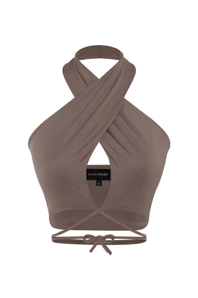 Stone Color Lina Crop Top EY722 - 2