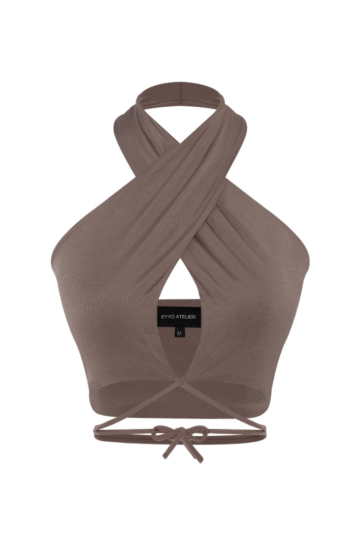 Stone Color Lina Crop Top EY722 - EYYO