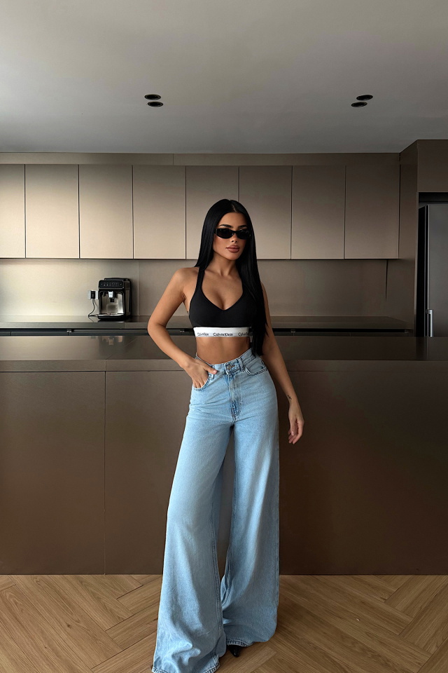 Yüksek Bel Jean Pantolon ATE-4673 - 2