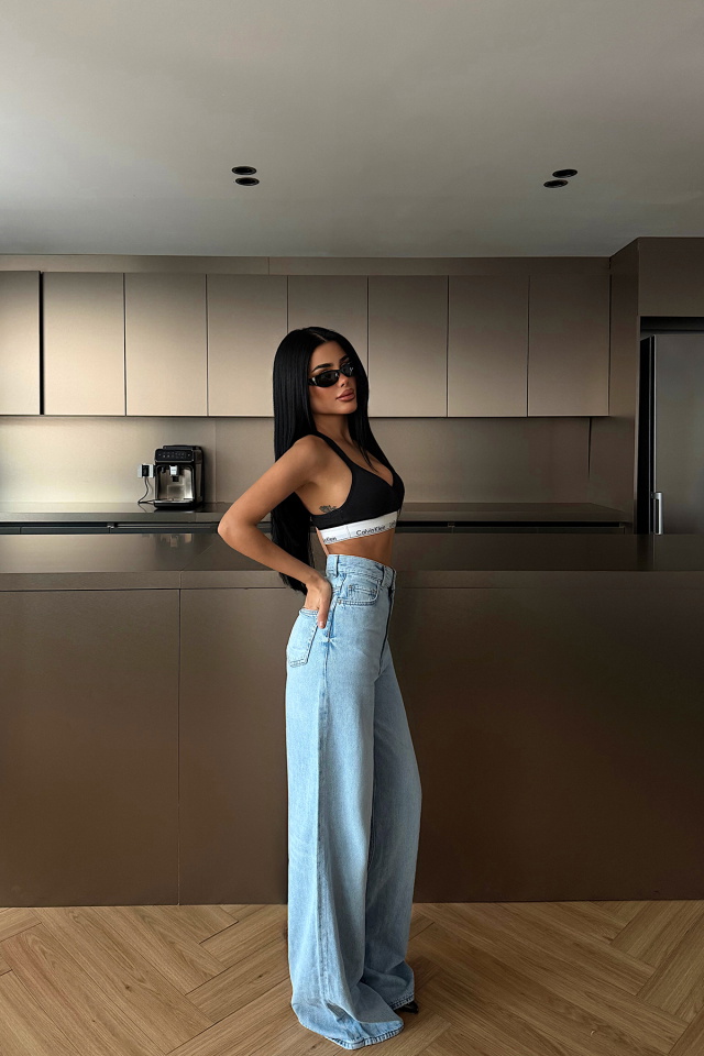 Yüksek Bel Jean Pantolon ATE-4673 - 3