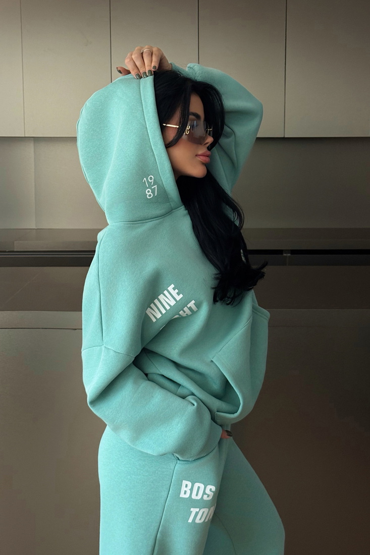 Su Yeşili Darcey Eşofman Takım ATE-3713 - EYYO