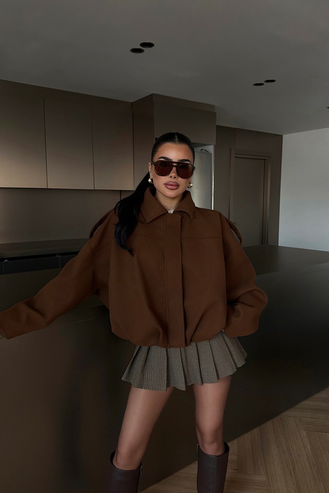 Taba Bomber Ceket ATE-4740 - 2