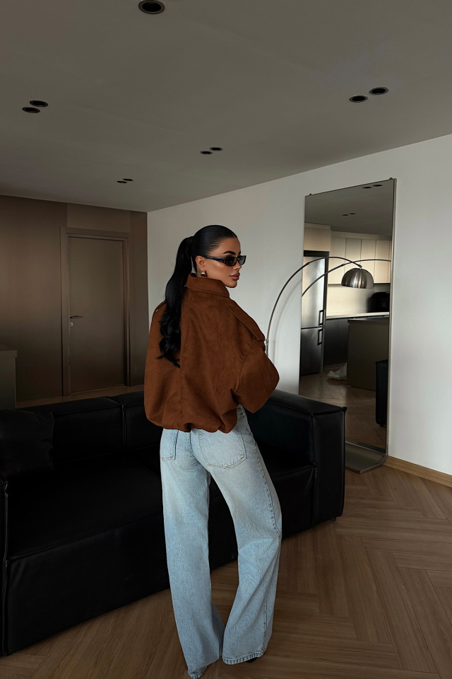 Taba Gömlek Yaka Ceket ATE-4746 - 4