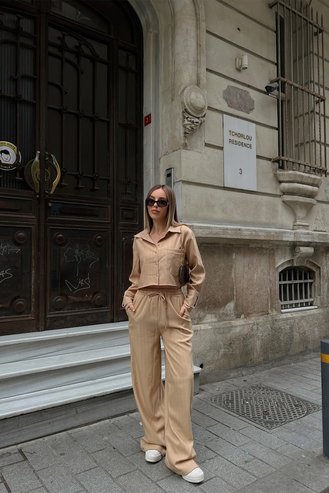 Taba Gömlek Yaka Takım ATE5149 - 3