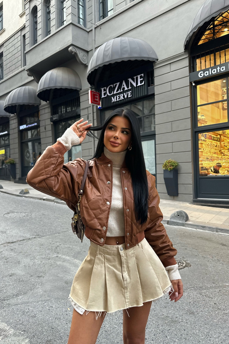 Taba Önü Düğmeli Ceket ATE-0197 - EYYO