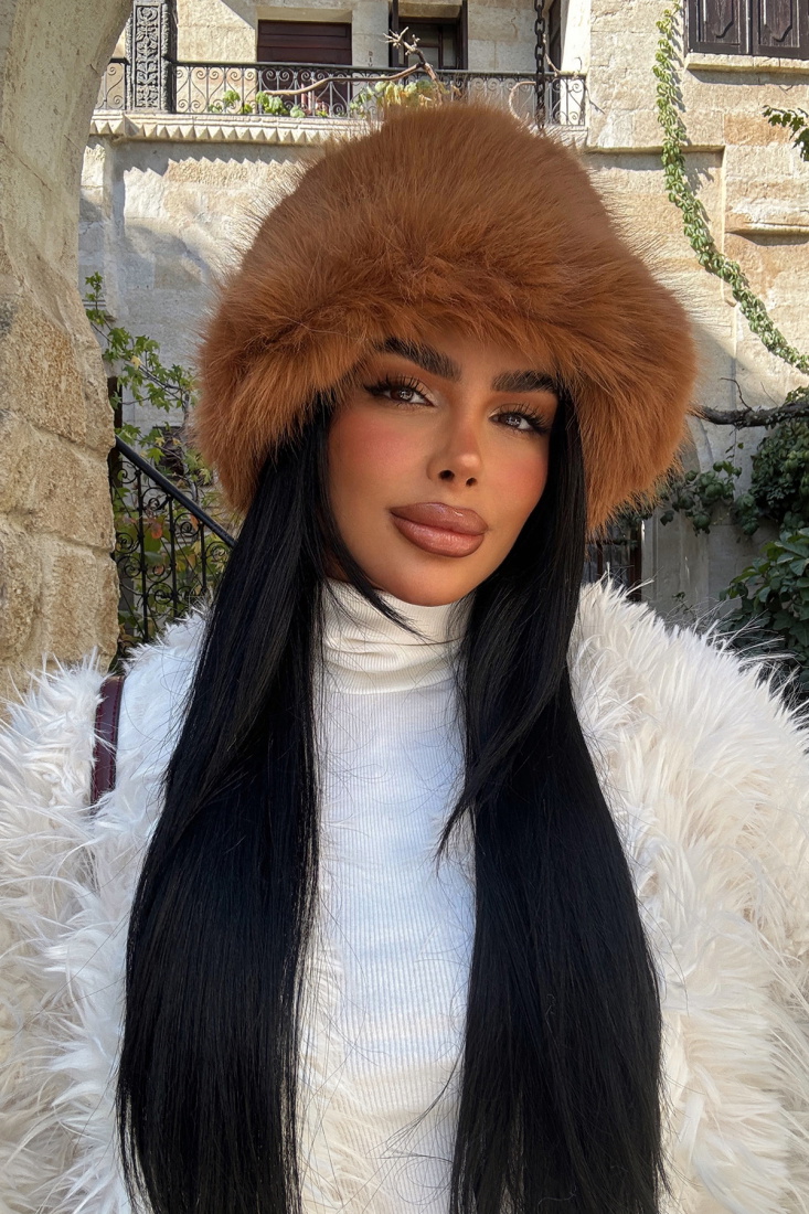 Taba Peluş Şapka ATE-1788 - EYYO