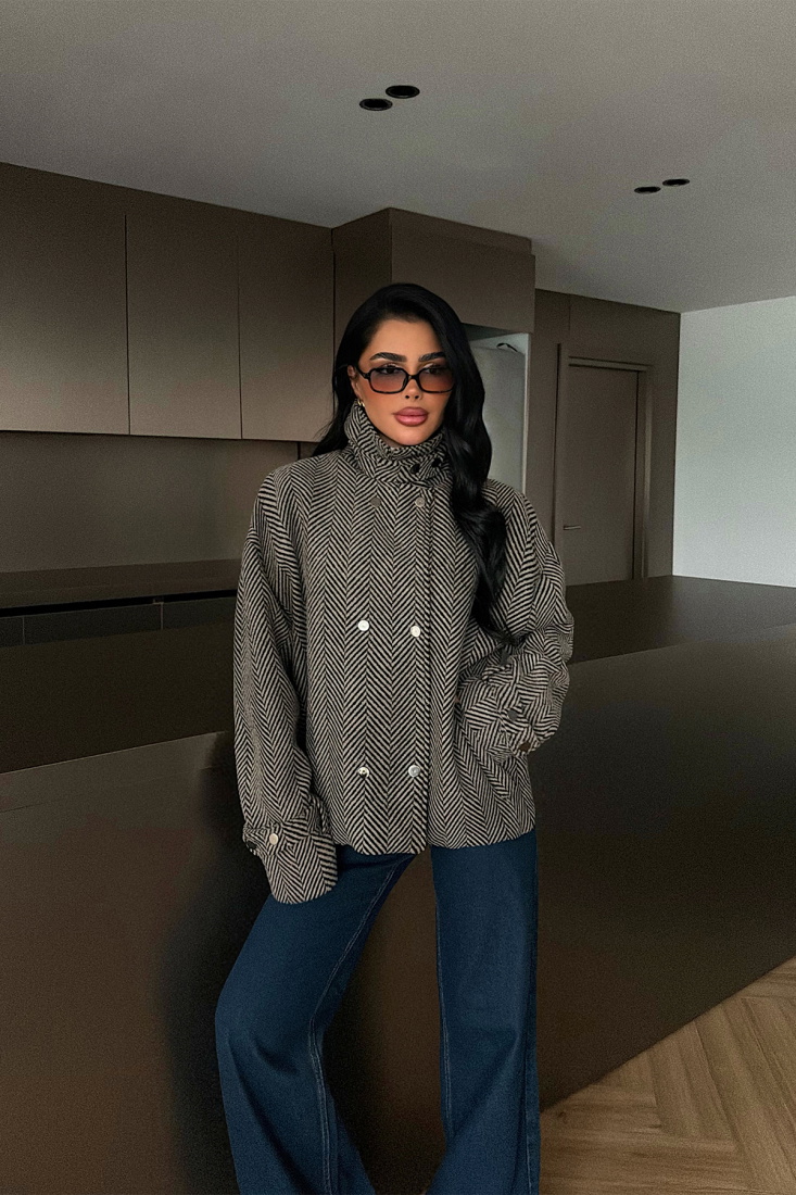 Taş Rengi Cherie kaban ATE-4343 - EYYO