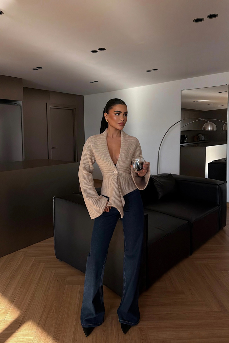 Taş Martinea triko hırka ATE-4615 - EYYO