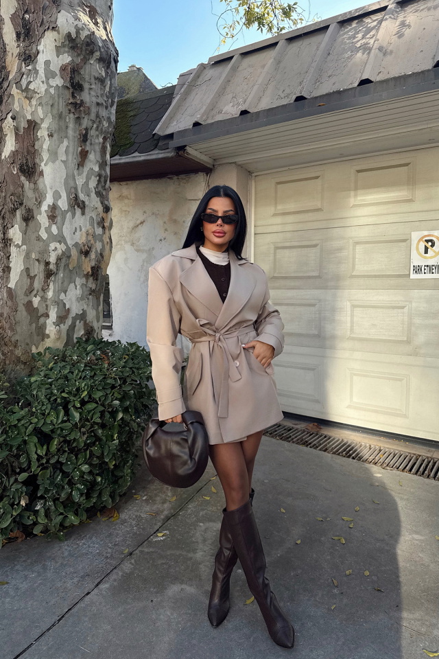 Taş Alessandro Kısa Trençkot ATE-2065 - 3