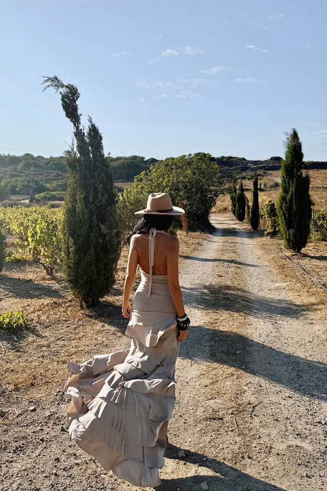 Taş Destiny Uzun Yırtmaçlı Elbise ATE-3545 - 6