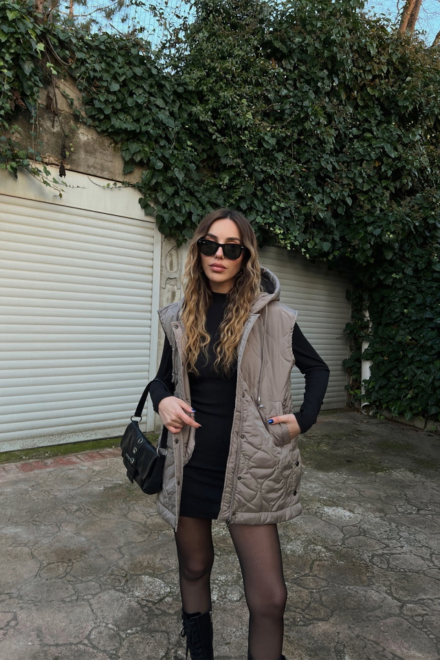 Taş Kapitone Şişme Yelek ATE3197 - 1